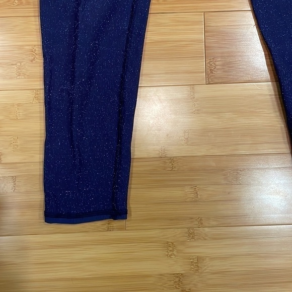 Aerie Purple Sparkly Leggings Large - Picture 3 of 8